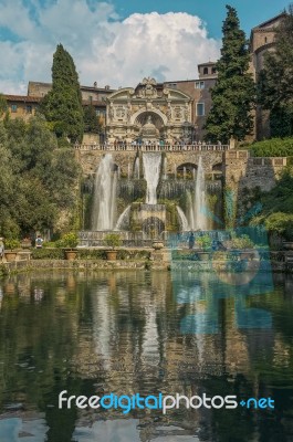 Villa D'este Stock Photo