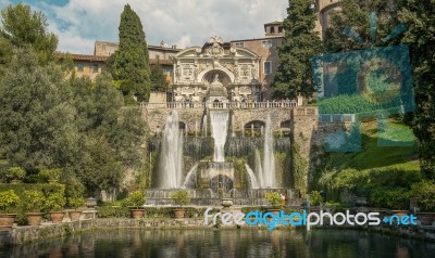 Villa D'este Stock Photo