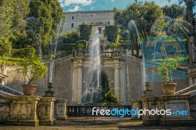 Villa D'este Stock Photo