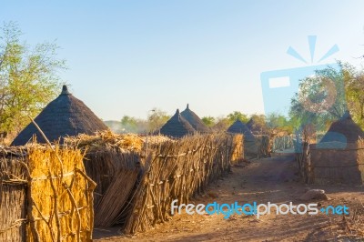 Village In Sudan Stock Photo