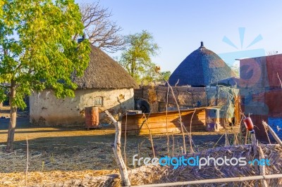 Village In Sudan Stock Photo