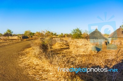 Village In Sudan Stock Photo