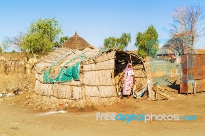 Village In Sudan Stock Photo