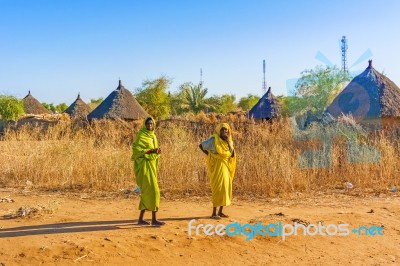 Village In Sudan Stock Photo