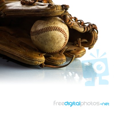 Vintage Baseball Stock Photo