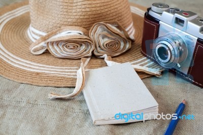 Vintage Camera Still Life Stock Photo