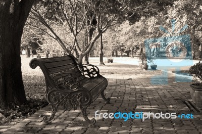 Vintage Chair With Sepia Stock Photo