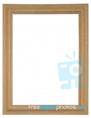 Vintage Frame Isolated On White Background Stock Photo