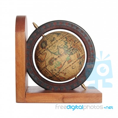 Vintage Globe Stock Photo