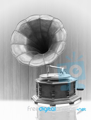 Vintage Gramophone Stock Photo