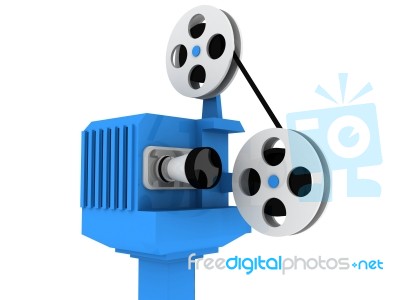 Vintage Movie Camera Stock Image