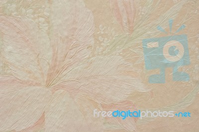 Vintage Pearl Pink Floral , Wallpaper Stock Photo