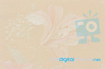 Vintage Pearl Pink Floral , Wallpaper Stock Photo