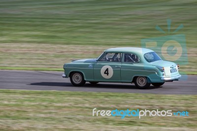 Vintage Racing At Goodwood Stock Photo