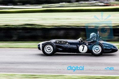 Vintage Racing At Goodwood Stock Photo