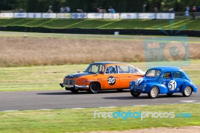 Vintage Racing At Goodwood Stock Photo