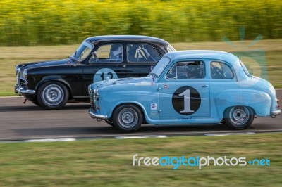 Vintage Racing At Goodwood Stock Photo