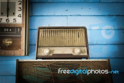 Vintage Radio Player Stock Photo