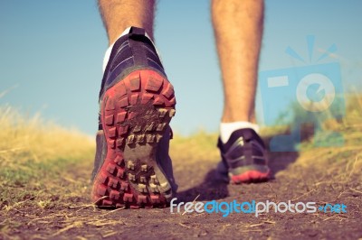 Vintage Runner Stock Photo