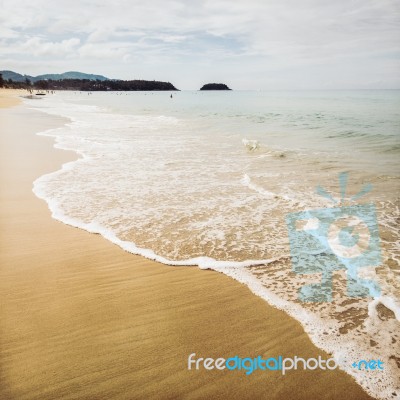 Vintage Sea And Beach Stock Photo