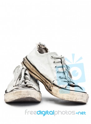 Vintage Sneaker Stock Photo