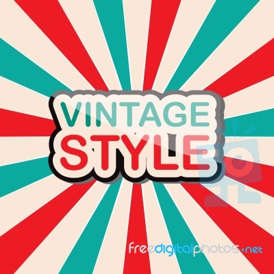 Vintage Style Icon Text Design  Illustration Eps 10 Stock Image