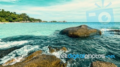 Vintage Style Summer Sea In Thailand Stock Photo