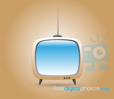 Vintage Television Stock Image