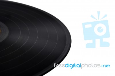 Vinyl Record Music Recording Support Stock Photo