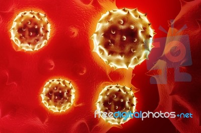 Virus 3d Image Stock Image