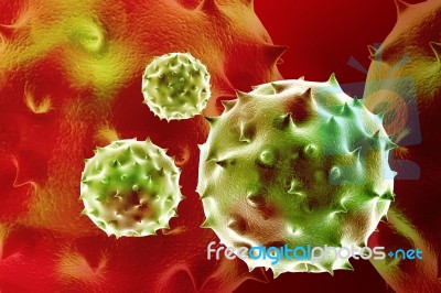 Virus 3d Image Stock Image