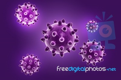 Virus 3d Image Stock Image