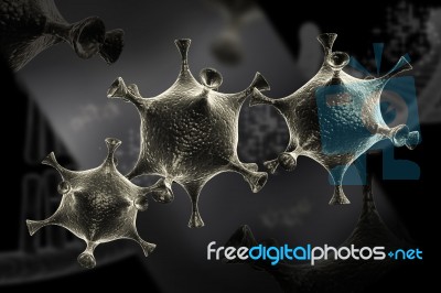 Virus Cell Stock Image