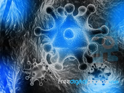 Virus Closeup Stock Image