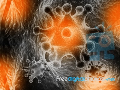 Virus Closeup Stock Image