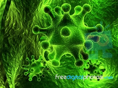 Virus Closeup Stock Image