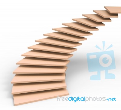 Vision Future Represents Stairs Objectives And Ascending Stock Image