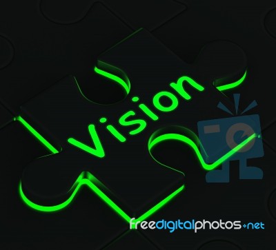 Vision Puzzle Showing Future And Destiny Stock Image