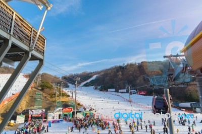 Vivaldi Park Ski Resort Stock Photo