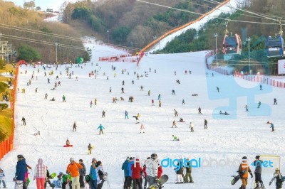 Vivaldi Park Ski Resort Stock Photo