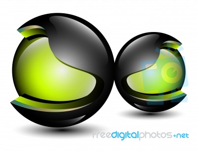 Vivid Color Ball Stock Image