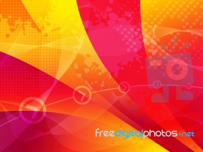 Vivid Modern Growth Background Stock Image