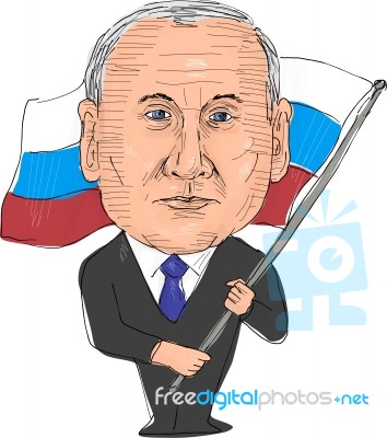 Vladimir Putin President Russia Stock Image