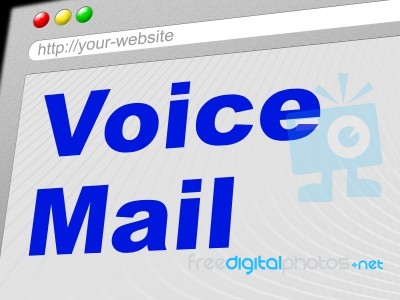 Voice Mail Represents Message System And Communicate Stock Image