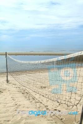 Volleyball Net Stock Photo