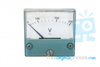 Voltage Scale Stock Photo