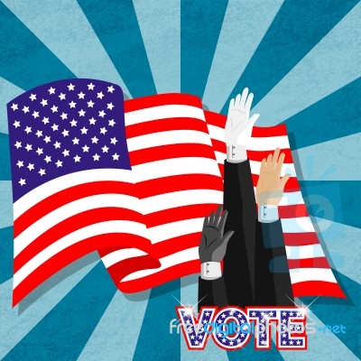 Vote For American President Stock Image