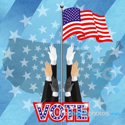 Vote For American Pressident Stock Image