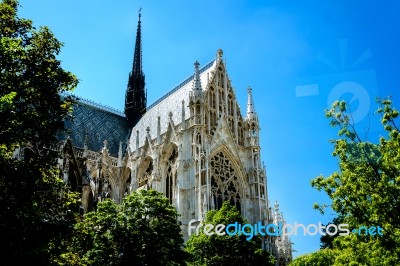 Votive Church,vienna,austria Stock Photo