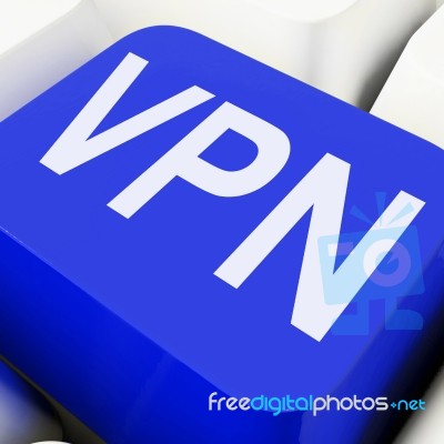 Vpn Keys Mean Virtual Private Network 
 Stock Image